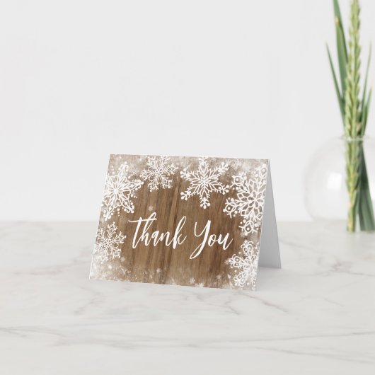 ベビー寒い屋外ベビーシャワーサンキューカード サンキューカード (正面)