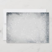 ベビー寒冷で北極圏外の動物シャワー冬 招待状 (裏面)