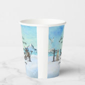 ベビー寒冷で北極圏外の動物シャワー 紙コップ (右)