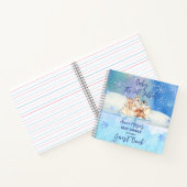 ベビー寒冷な北極圏外の動物の赤ちゃんシャワー ノートブック (内部)