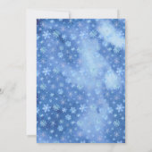 ベビー寒冷な北極圏外の動物の赤ちゃんシャワー 招待状 (裏面)