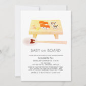 ベビー寿司ドライブバイベビーシャワー 招待状 (正面)