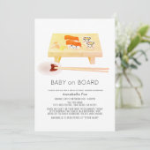 ベビー寿司ドライブバイベビーシャワー 招待状 (スタンド正面)