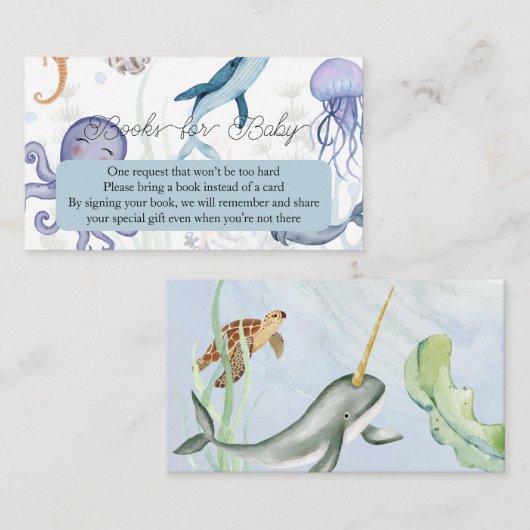 ベビー封入用の帳簿 エンクロージャーカード (正面/裏面)