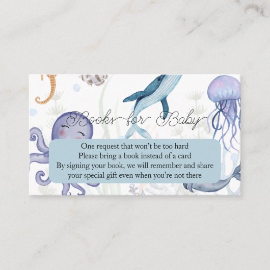 ベビー封入用の帳簿 エンクロージャーカード (正面)