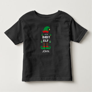 ベビー小妖精や小人ファミリー一致クリスマスコーディネート名bab トドラーTシャツ