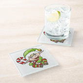 ベビー小妖精や小人 ガラスコースター (アングル)