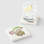 ベビー小妖精や小人 ストーンコースター (横)