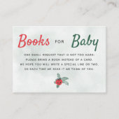 ベビー小素朴さなトマト赤ちゃんシャワー用の本 エンクロージャーカード (正面)