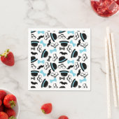 ベビー少年の青い口ひげ小男 スタンダードカクテルナプキン (インサイチュ)