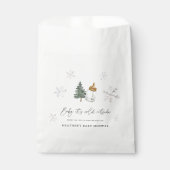 ベビー山外の寒さ冬の赤ちゃんシャワー フェイバーバッグ (正面)