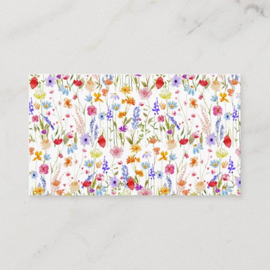 ベビー山花赤ちゃんシャワー庭用ブックス エンクロージャーカード (裏面)