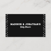 ベビー岩及びロールベビーシャワー用の本 エンクロージャーカード (裏面)