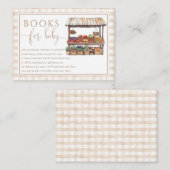 ベビー市場ストール中性ベビーシャワー用の本 エンクロージャーカード (正面/裏面)