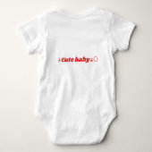 ベビー布 ベビーボディスーツ (裏面)