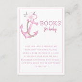 ベビー帳 | ピンク航海のいかりベビーSh エンクロージャーカード (正面)