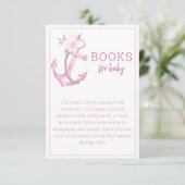 ベビー帳 | ピンク航海のいかりベビーSh エンクロージャーカード (スタンド正面)