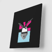 ～ベビー帽子～壁時計カスタマイズ! スクエア壁時計 (傾斜)