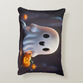 ベビー幽霊不気味かわいいハロウィーンキャラクター アクセントクッション (裏面(縦))