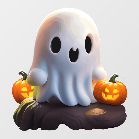ベビー幽霊不気味かわいいハロウィーンキャラクター ウィンドウサイン (シート)