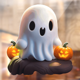 ベビー幽霊不気味かわいいハロウィーンキャラクター ウィンドウサイン