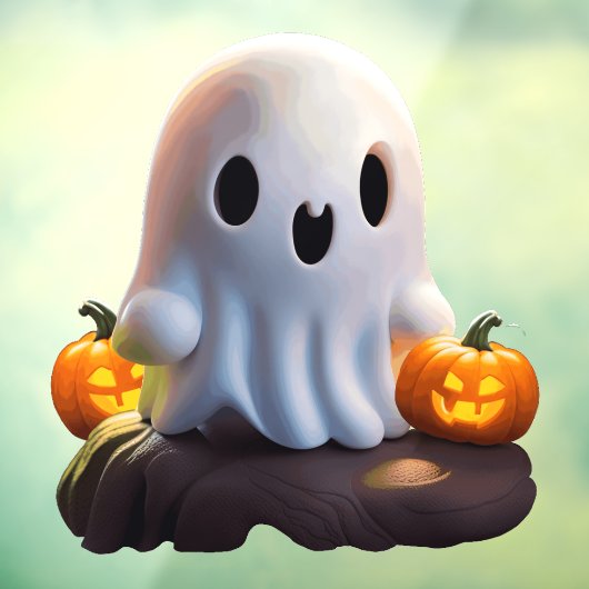 ベビー幽霊不気味かわいいハロウィーンキャラクター ウィンドウサイン (シート3)