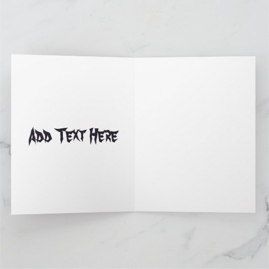 ベビー幽霊不気味かわいいハロウィーンキャラクター カード (内部)