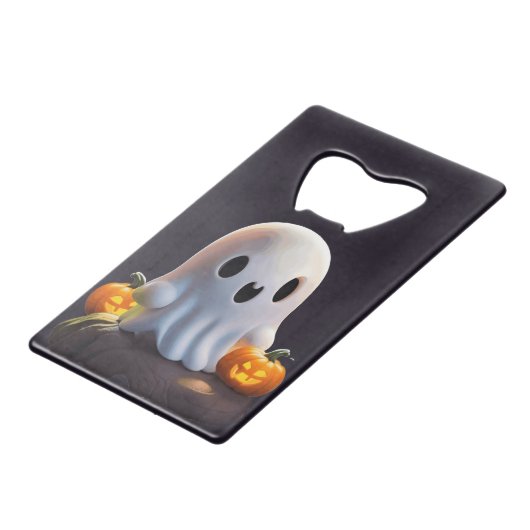 ベビー幽霊不気味かわいいハロウィーンキャラクター クレジットカード栓抜き (裏面アングル)