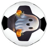 ベビー幽霊不気味かわいいハロウィーンキャラクター サッカーボール (回転)