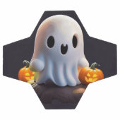 ベビー幽霊不気味かわいいハロウィーンキャラクター サッカーボール (フラット)