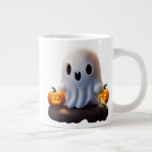 ベビー幽霊不気味かわいいハロウィーンキャラクター ジャンボコーヒーマグカップ (右)