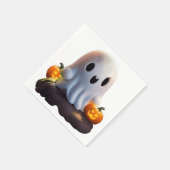 ベビー幽霊不気味かわいいハロウィーンキャラクター スタンダードカクテルナプキン (角)