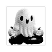 ベビー幽霊不気味かわいいハロウィーンキャラクター セルフインキングスタンプ (デザイン)