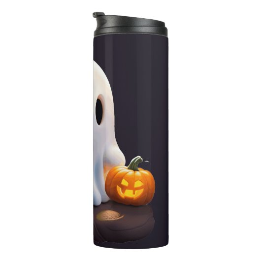 ベビー幽霊不気味かわいいハロウィーンキャラクター タンブラー (回転右)