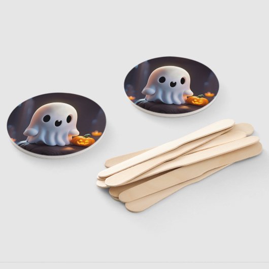 ベビー幽霊不気味かわいいハロウィーンキャラクター ハンドファン (組立なし)