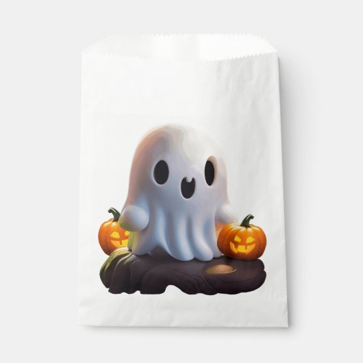ベビー幽霊不気味かわいいハロウィーンキャラクター フェイバーバッグ (正面)