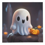 ベビー幽霊不気味かわいいハロウィーンキャラクター フォトキューブ (正面)