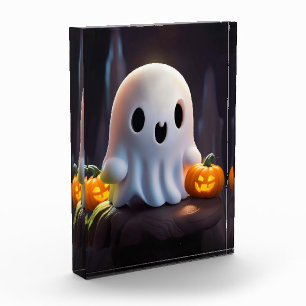 ベビー幽霊不気味かわいいハロウィーンキャラクター フォトブロック