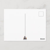 ベビー幽霊不気味かわいいハロウィーンキャラクター ポストカード (裏面)