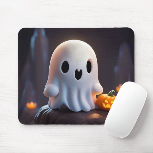 ベビー幽霊不気味かわいいハロウィーンキャラクター マウスパッド (マウス)