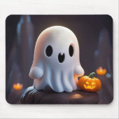 ベビー幽霊不気味かわいいハロウィーンキャラクター マウスパッド (正面)