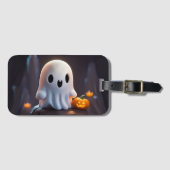 ベビー幽霊不気味かわいいハロウィーンキャラクター ラゲッジタグ (正面横)