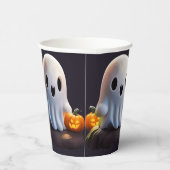 ベビー幽霊不気味かわいいハロウィーンキャラクター 紙コップ (右)