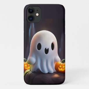 ベビー幽霊不気味かわいいハロウィーンキャラクター iPhone 11 ケース