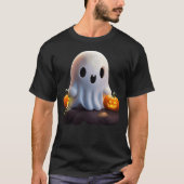 ベビー幽霊不気味かわいいハロウィーンキャラクター Tシャツ (正面)