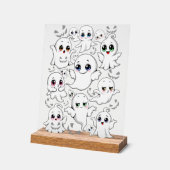 ベビー幽霊不気味かわいいハロウィーンムード アクリルサイン (傾斜)