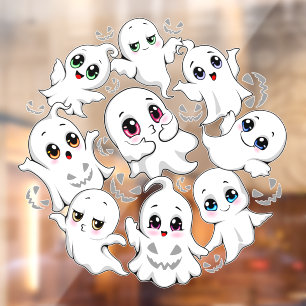 ベビー幽霊不気味かわいいハロウィーンムード ウィンドウサイン