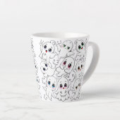 ベビー幽霊不気味かわいいハロウィーンムード カフェラテマグ (右アングル)