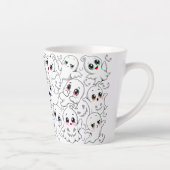 ベビー幽霊不気味かわいいハロウィーンムード カフェラテマグ (右)