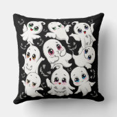 ベビー幽霊不気味かわいいハロウィーンムード クッション (裏面)